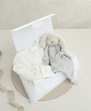 Celestial Print All In One & Grey Bunny Comforter Gift - 2 Piece Set Celestial Print All In One & Grey Bunny Comforter Gift - 2 Piece Set